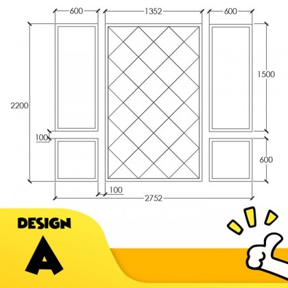 Diamond mirror Set DIY - Design A