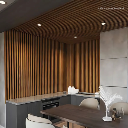 Soffit Panel ~ Thermo Oak